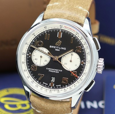 26982264a - BREITLING Premier ungetragener Armbandchronograph Referenz AB0118, Automatik, ...