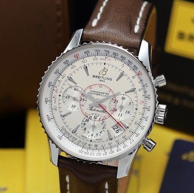 26982266a - BREITLING nahezu neuwertiger Armbandchronometer Montbrillant Referenz AB0130, Automatik, ...