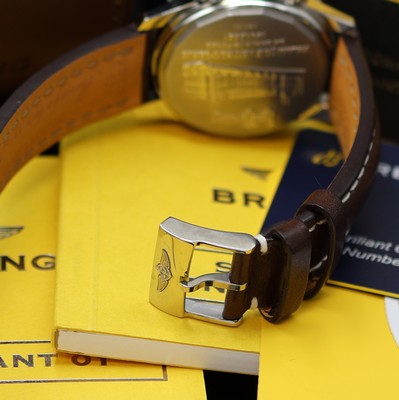 26982266b - BREITLING nahezu neuwertiger Armbandchronometer Montbrillant Referenz AB0130, Automatik, ...