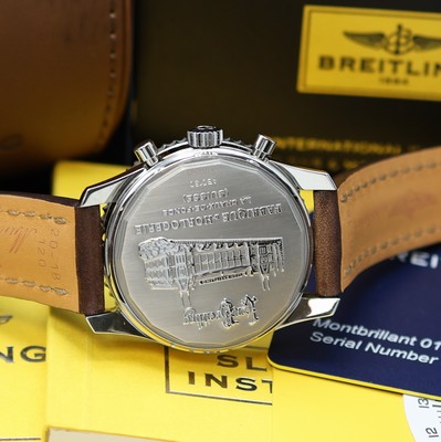 26982266d - BREITLING nahezu neuwertiger Armbandchronometer Montbrillant Referenz AB0130, Automatik, ...