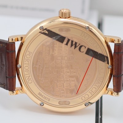 26982267e - IWC Portofino ungetragene Armbanduhr in RG 750/000 Referenz IW356511, Automatik, orig. ...