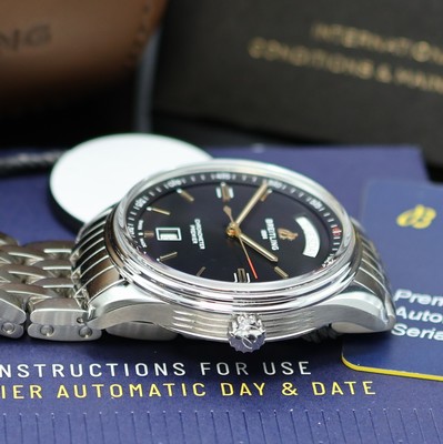 26982268c - BREITLING ungetragener Armbandchronometer Premier Day & Date Referenz A45340, ...