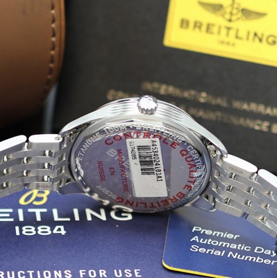 26982268d - BREITLING ungetragener Armbandchronometer Premier Day & Date Referenz A45340, ...