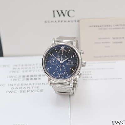 Image IWC Portofino ungetragener Armbandchronograph Referenz IW391016, Automatik, ...