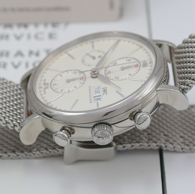 26982270c - IWC Portofino ungetragener Armbandchronograph Referenz IW391009, Automatik, ...