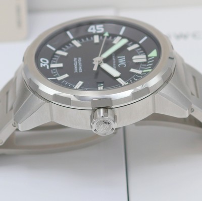26982271d - IWC Aquatimer ungetragene Herrenarmbanduhr Referenz IW329002, Automatik, Edelstahlgeh. ...