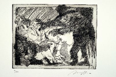 26982284k - Alfred Hrdlicka, 1928-2009, Radierung, handsign. und num. 7/100, ca. 32x41cm