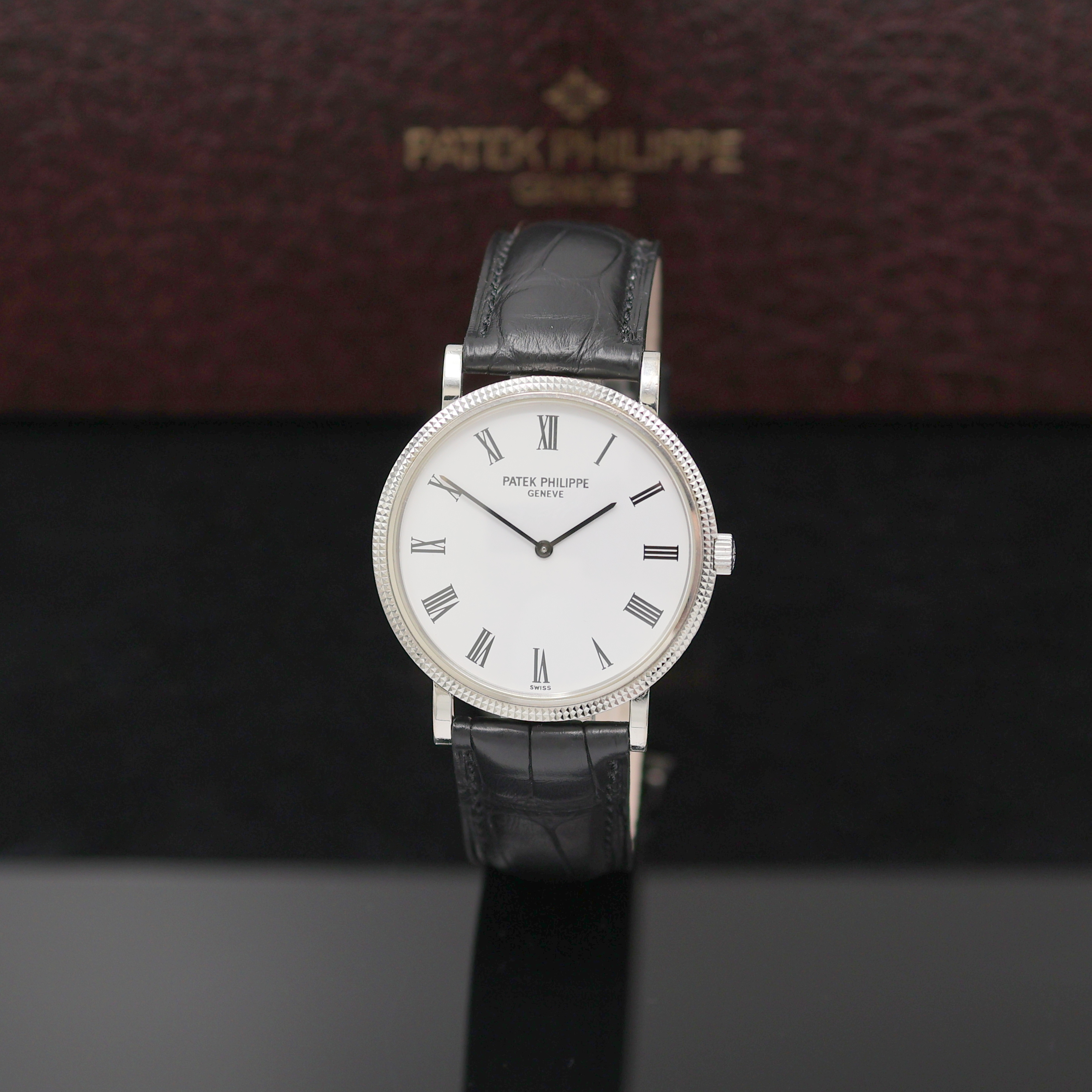 Image 26982659 - PATEK PHILIPPE Armbanduhr Calatrava in WG 750/000 Referenz 5120G, Automatik, 2-teil. ...