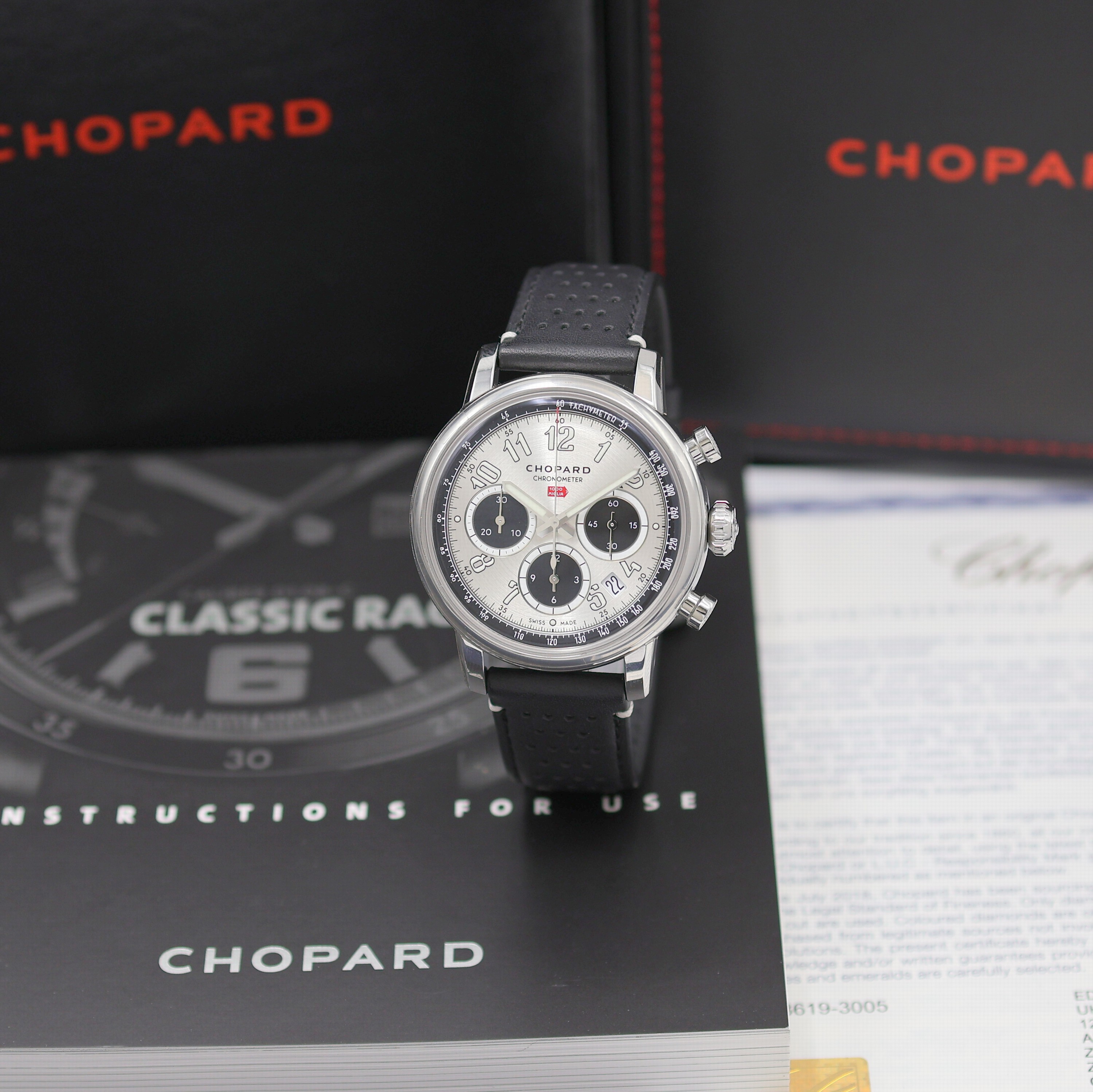 Image 26982672 - CHOPARD Mille Miglia Classic ungetragener Armbandchronograph Referenz 168619-3005, ...