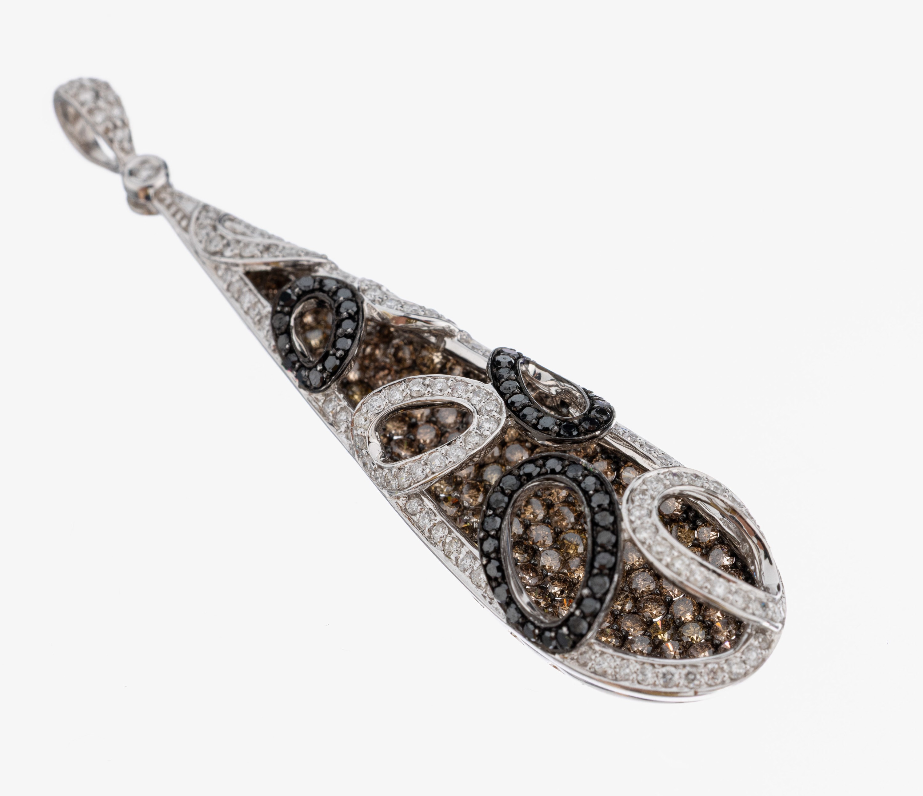 Image 26982709 - Ausgefallener 18 kt Gold Diamant-Anhänger, WG 750/000, qualitätvolle Verarbeitung ...