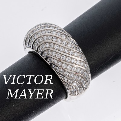 Image 26982735 - 18 kt Gold VICTOR MAYER Brillant-Ring, WG 750/000, limit. Auflage 5/100, Brillanten ...