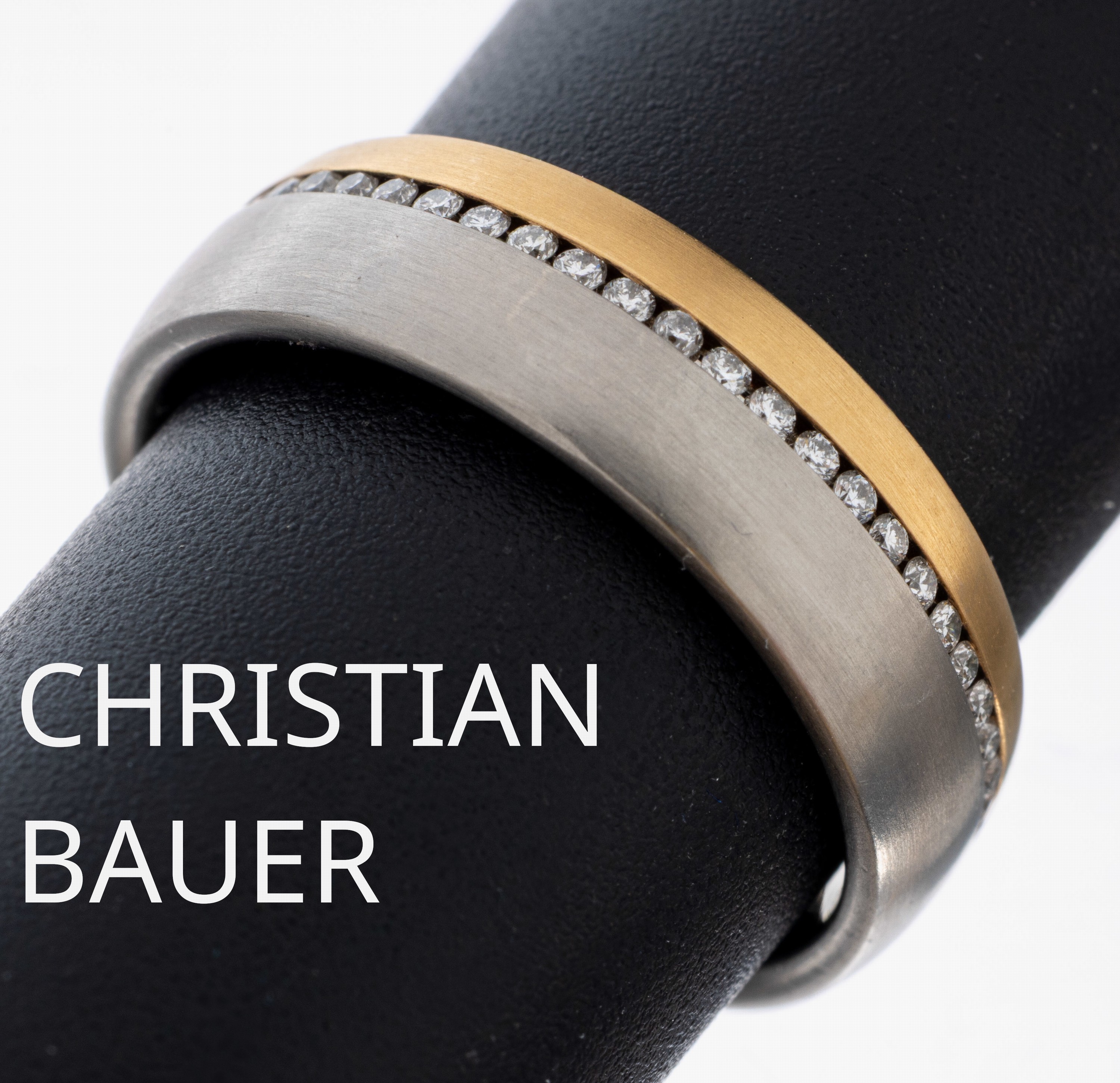 Image 26982918 - Palladium und 18 kt Gold CHRISTIAN BAUER Brillant-Ring, Pd 950 und GG 750/000, ...