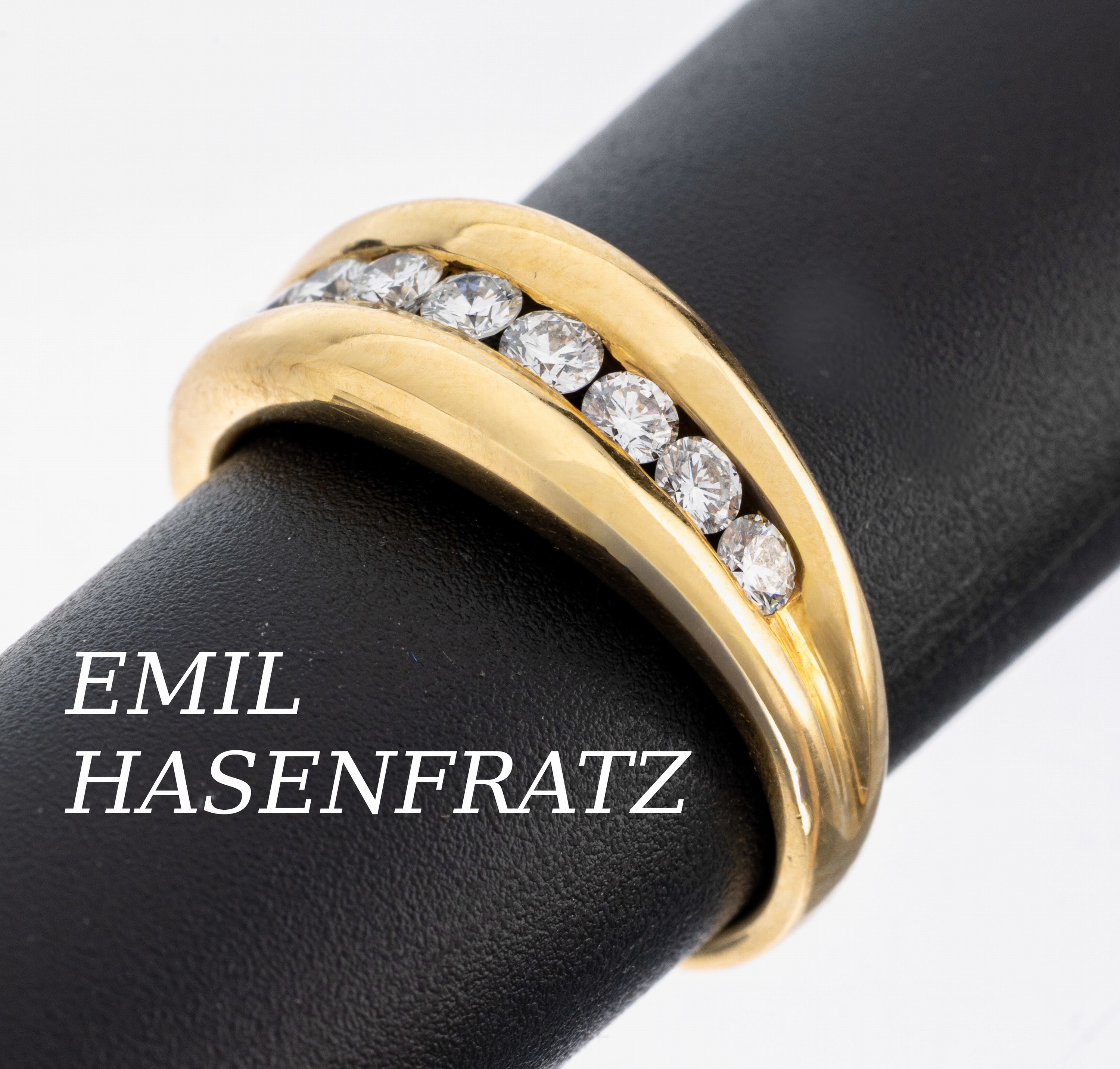 Image 26982922 - 18 kt Gold Brillant-Ring, GG 750/000, Brillanten zus. ca. 0.57 ct feines Weiß- ...
