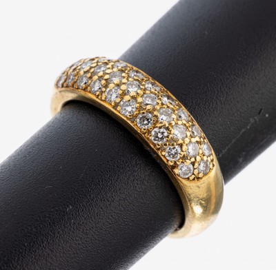 Image 26982998 - 18 kt Gold Brillant-Ring, GG 750/000, 31 Brillanten zus. ca. 0.62 ct Weiß/si, RW ...