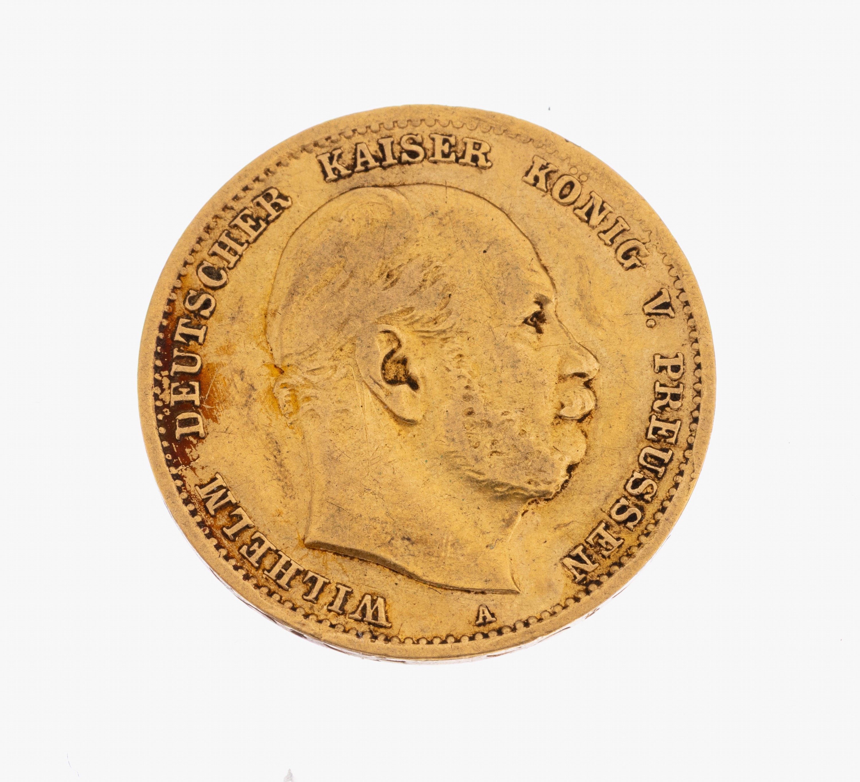 Goldmünze, 10 Mark, Deutsches Reich, 1875, Wilhelm Deutscher Kaiser König von Preußen