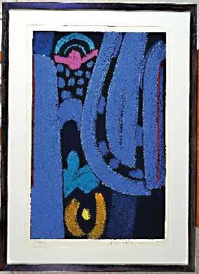 26983110k - Max Ackermann, 1887 Berlin-1975 Bad Liebenzell, Energie II, Farbserigraphie, rechts ...