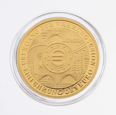 Image 26983112 - 100 Euro Goldmünze, 2002, GG 999/000, 1/2 Unze 15.55 g, Übergang zur ...