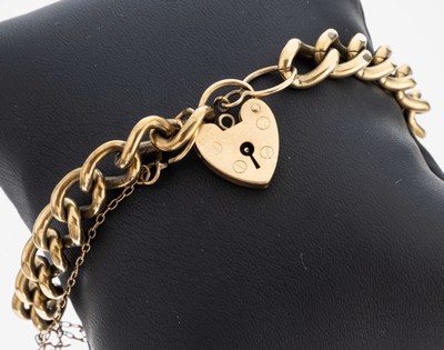 Image 26983152 - 8 kt Gold Armband, GG 333/000 gepr., L. ca. 22 cm, Schließe in Form eines ...