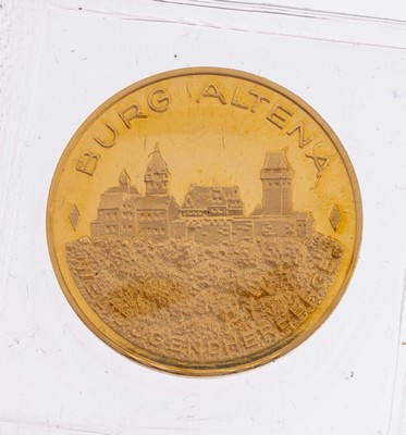 Image 26983161 - Goldmedaille 600 Jahre Stadt Altena 1367-1967, Burg Altena, Weltjugendherberge, ...