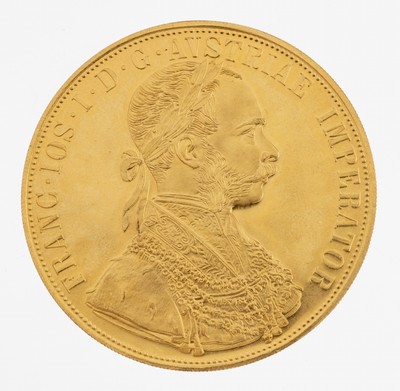 Image 26983162 - Goldmünze, 4 Dukaten, Österreich, Franz Joseph I., 1915, offizielle ...
