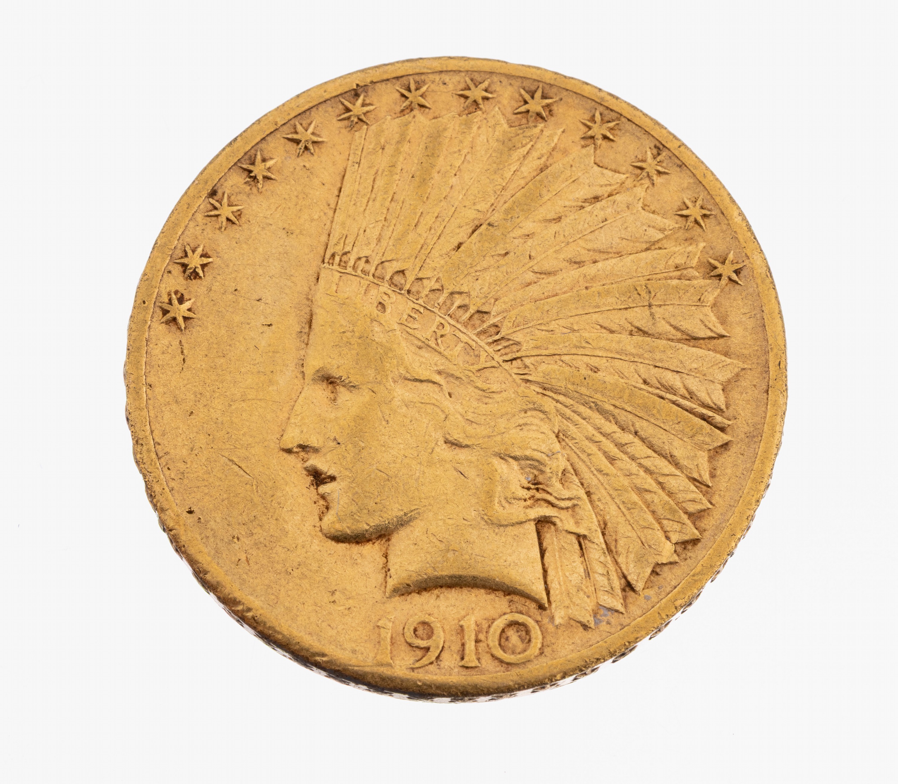 Goldmünze 10 Dollar United States 1910, sogn. Indian Head