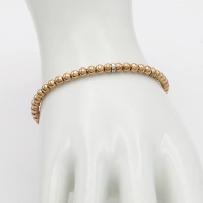 26983520a - Flexibles Kugelarmband, RoséG 750/000, Kugeld. ca. 4 mm
