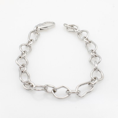 Image Gliederarmband, WG 750/000, barocke, offene Elemente, Karabinerschl., L. ca. 20 cm
