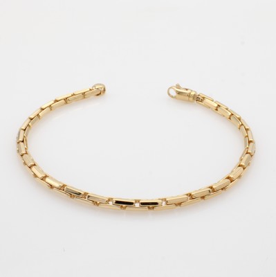 Image Armband, RoséG 750/000, angedeutete, runde Venezianeroptik, L. ca. 19.5 cm