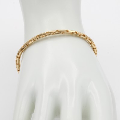 26983526a - Armband, RoséG 750/000, angedeutete, runde Venezianeroptik, L. ca. 19.5 cm