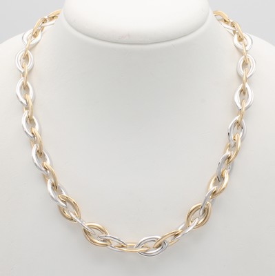 26983531a - Gliederkette, GG/WG 750/000, navettef. Glieder, integrierte Schließe, L. ca. 45 cm