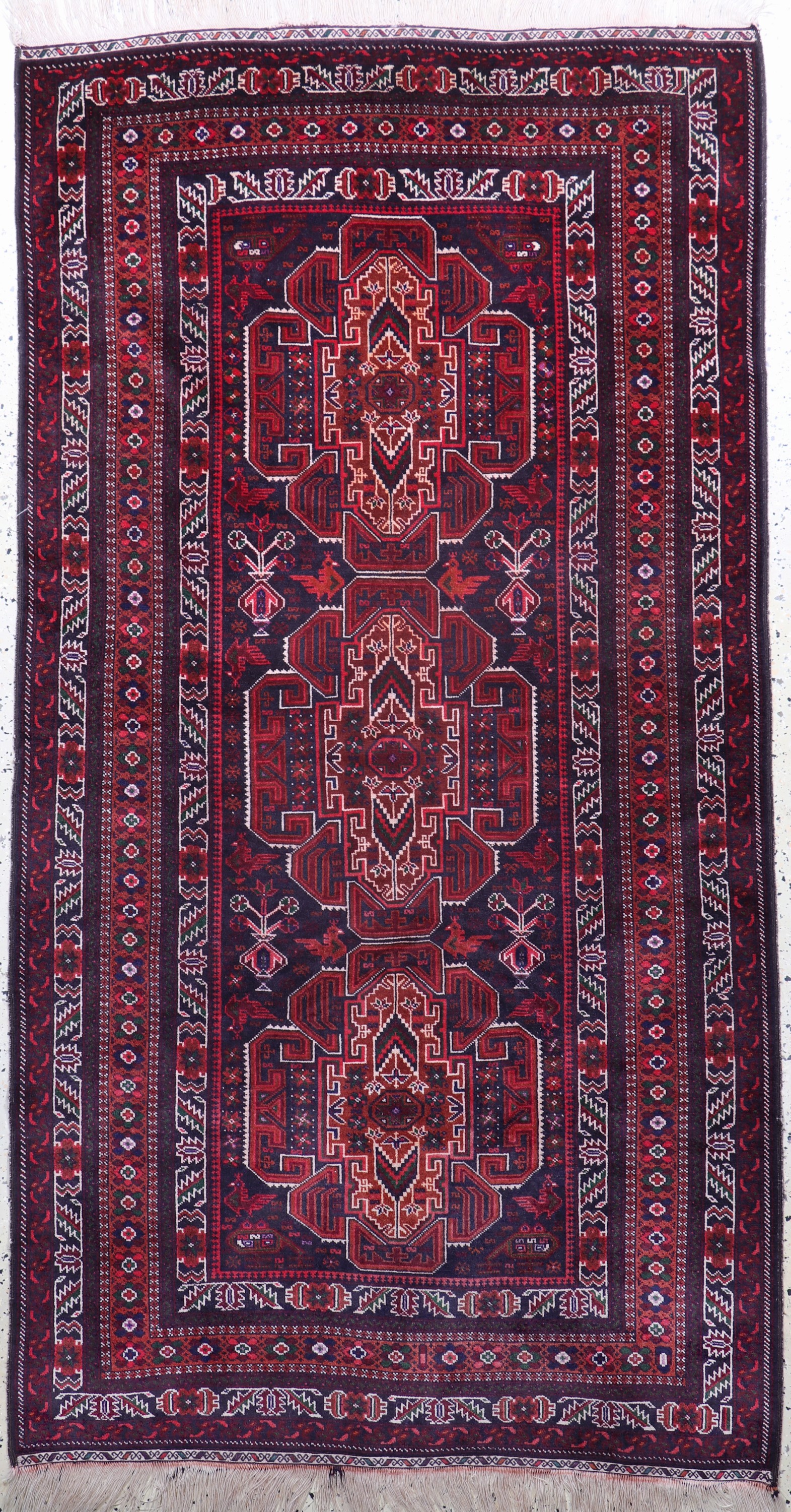 Belutsch, Persien, Mitte 20.Jhd, Wolle auf Wolle, ca. 243 x 129 cm, EHZ: 2