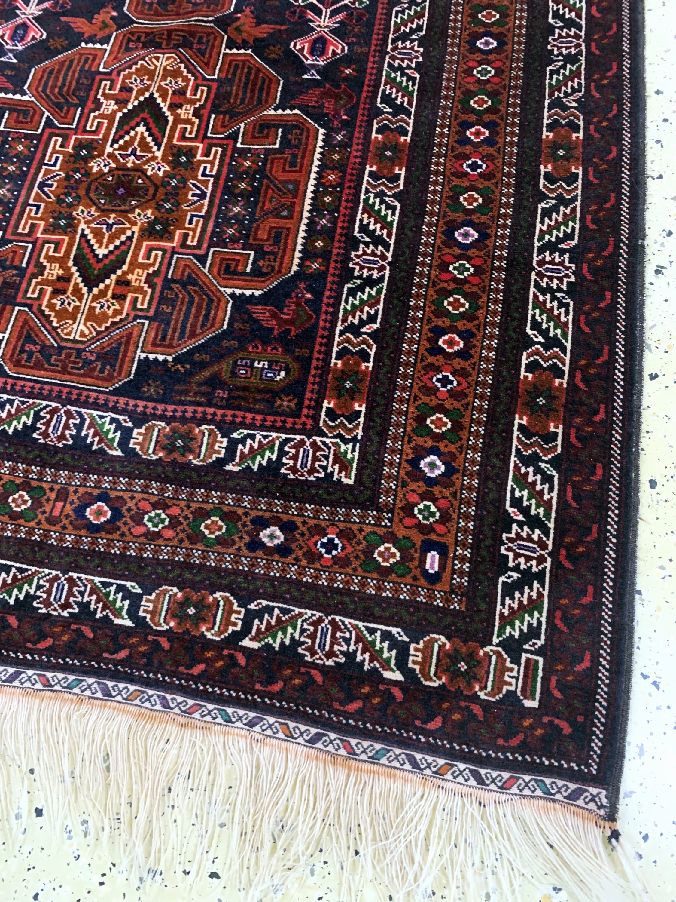 Detail c: Belutsch, Persien, Mitte 20.Jhd, Wolle auf Wolle, ca. 243 x 129 cm, EHZ: 2