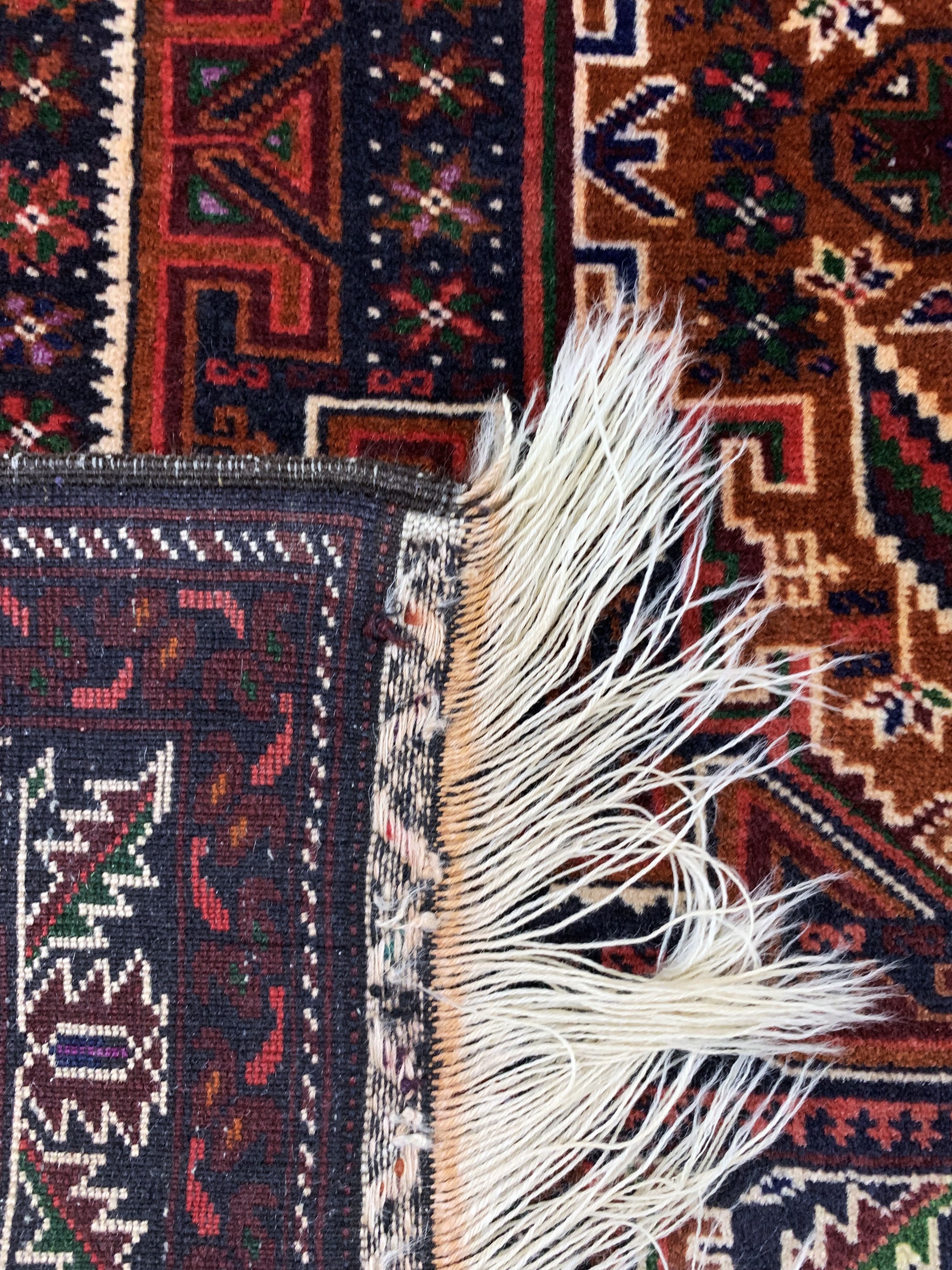 Detail f: Belutsch, Persien, Mitte 20.Jhd, Wolle auf Wolle, ca. 243 x 129 cm, EHZ: 2