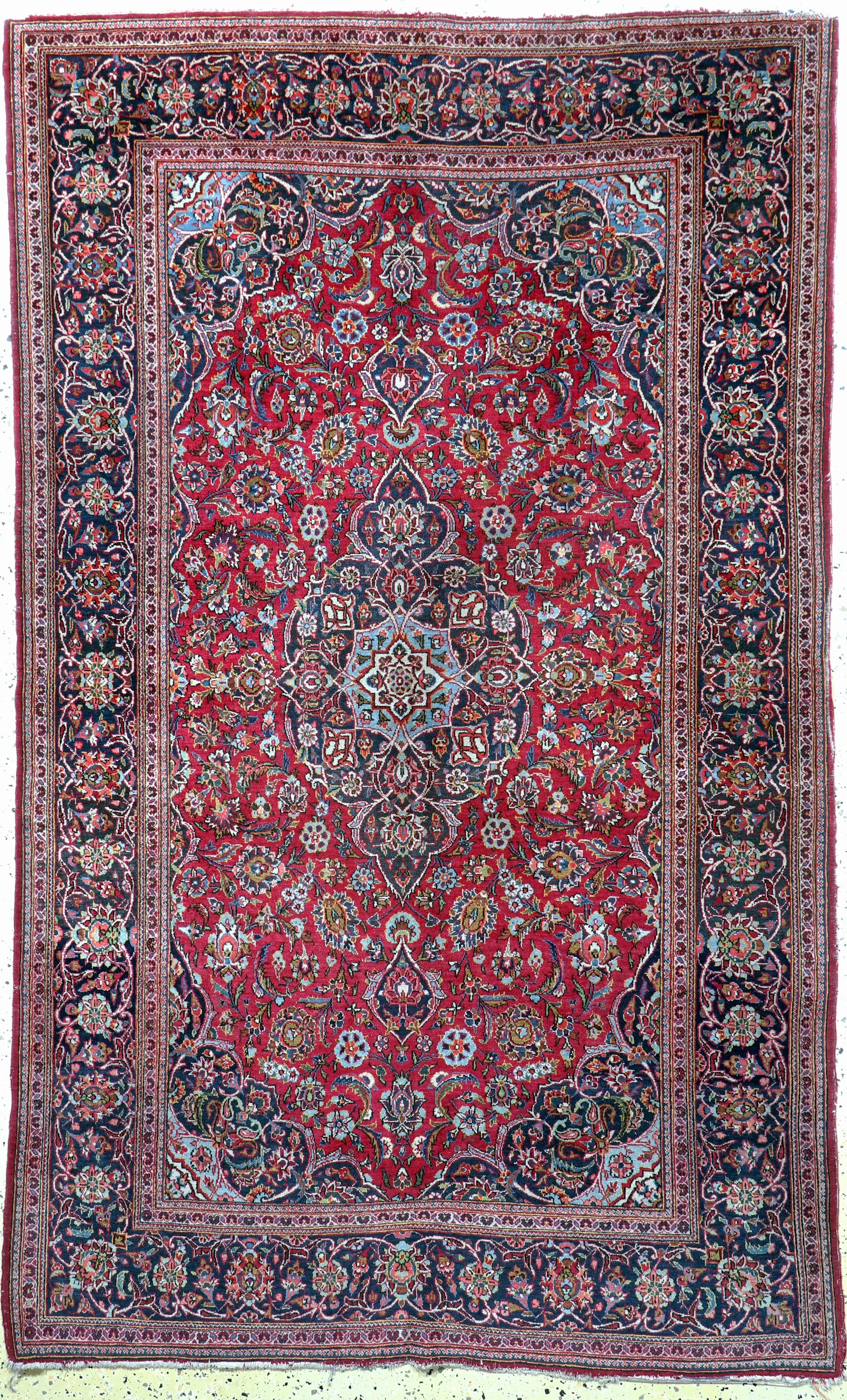Keschan alt, Persien, Anfang 20.Jhd, Wolle auf Baumwolle, ca. 223 x 137 cm, EHZ: 2