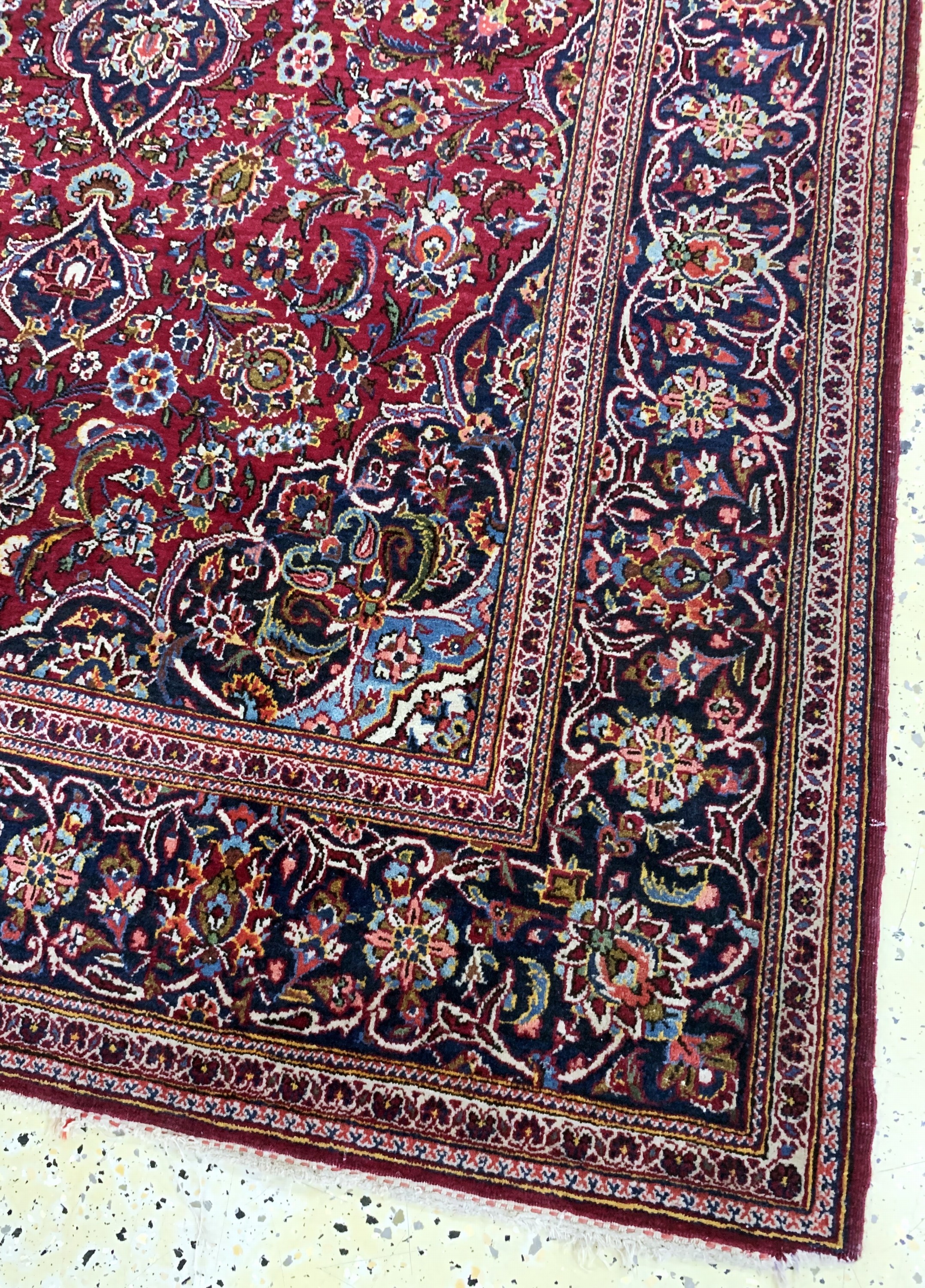 Detail c: Keschan alt, Persien, Anfang 20.Jhd, Wolle auf Baumwolle, ca. 223 x 137 cm, EHZ: 2
