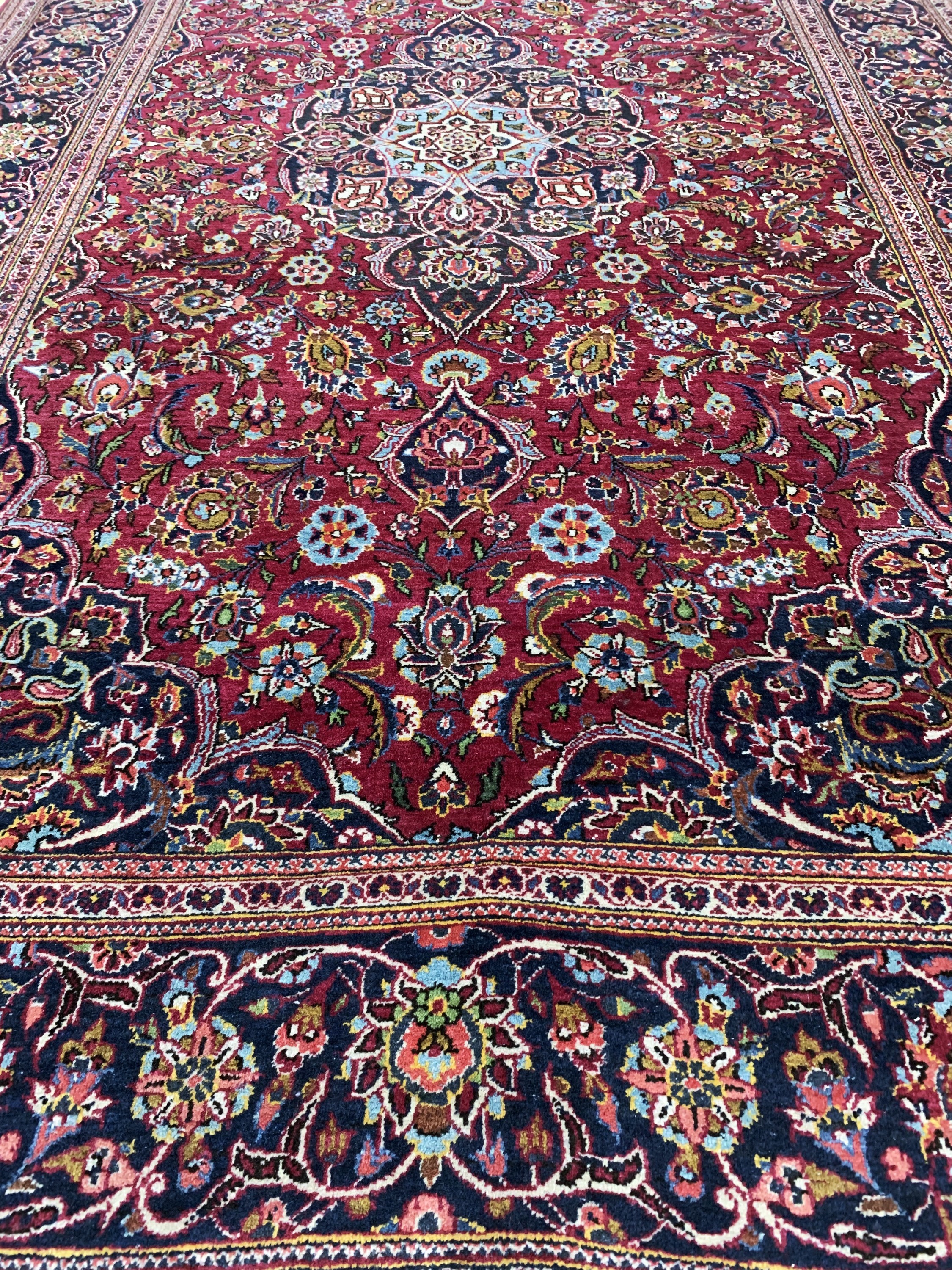 Detail e: Keschan alt, Persien, Anfang 20.Jhd, Wolle auf Baumwolle, ca. 223 x 137 cm, EHZ: 2