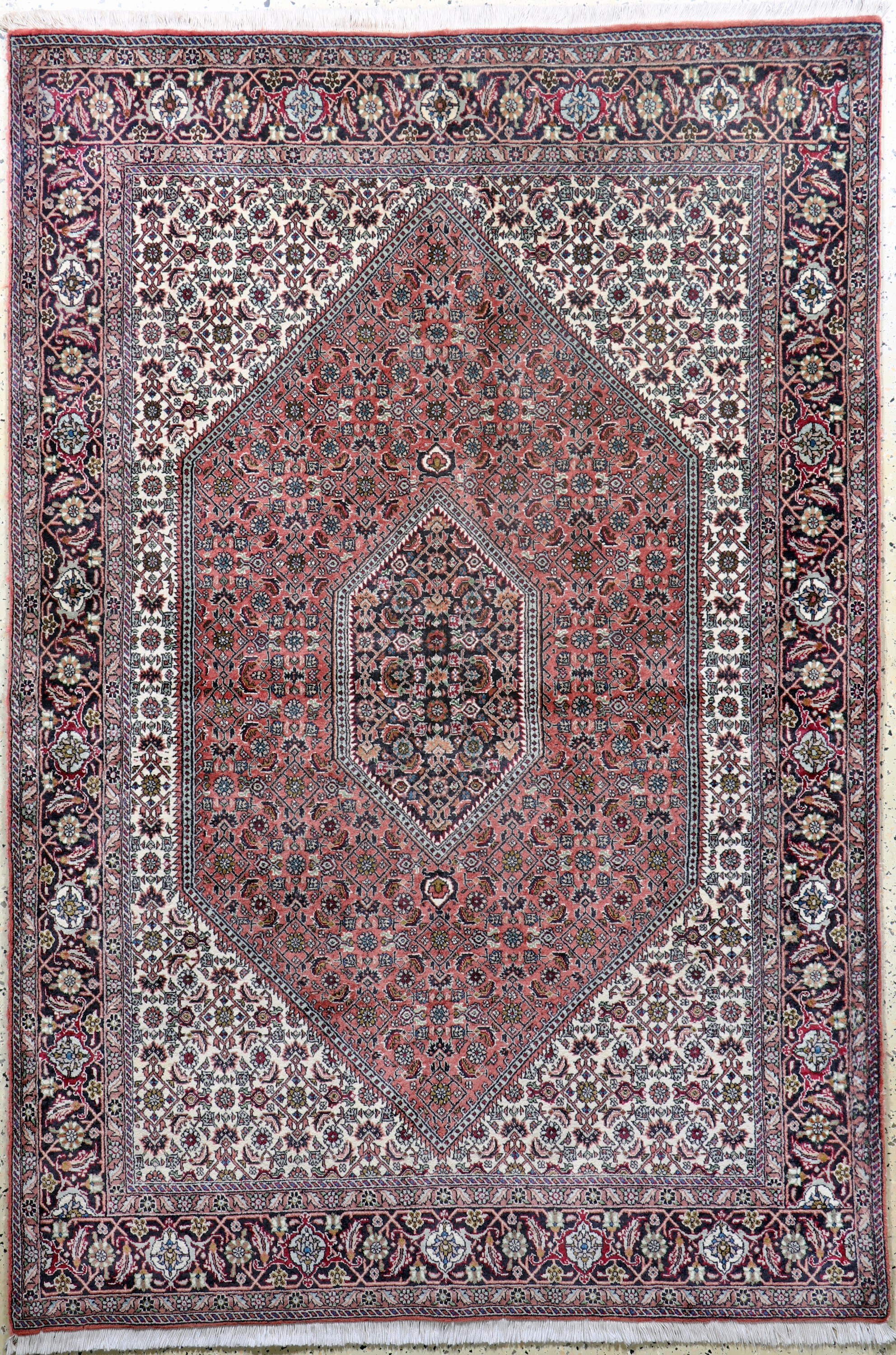 Bidjar fein, Persien, Ende 20.Jhd, Korkwolle auf Baumwolle, ca. 208 x 140 cm, EHZ: 2
