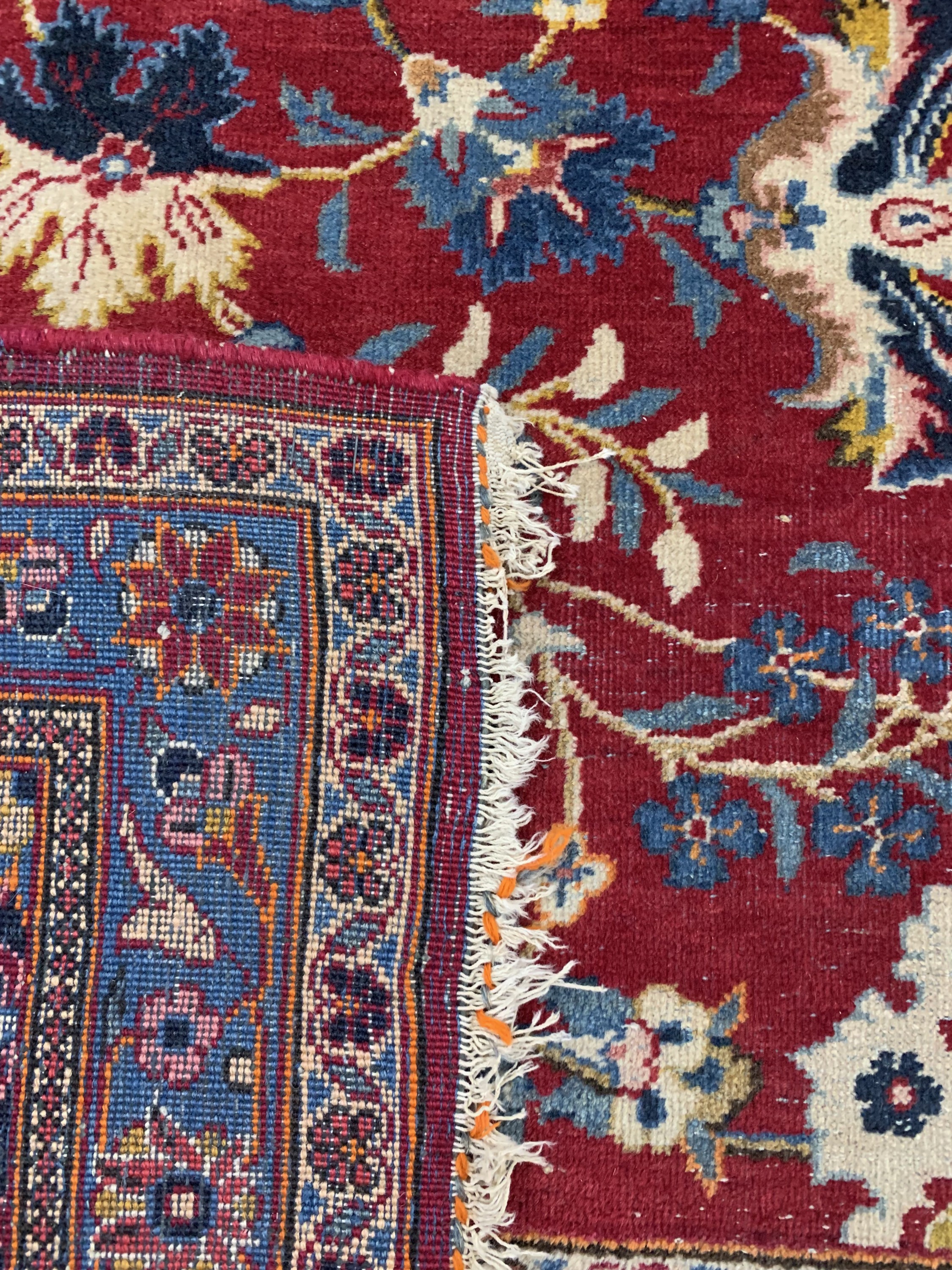 Detail h: Keschan fein, Persien, Anfang 20.Jhd, Wolleauf Baumwolle, ca. 380 x 272 cm, EHZ: 3