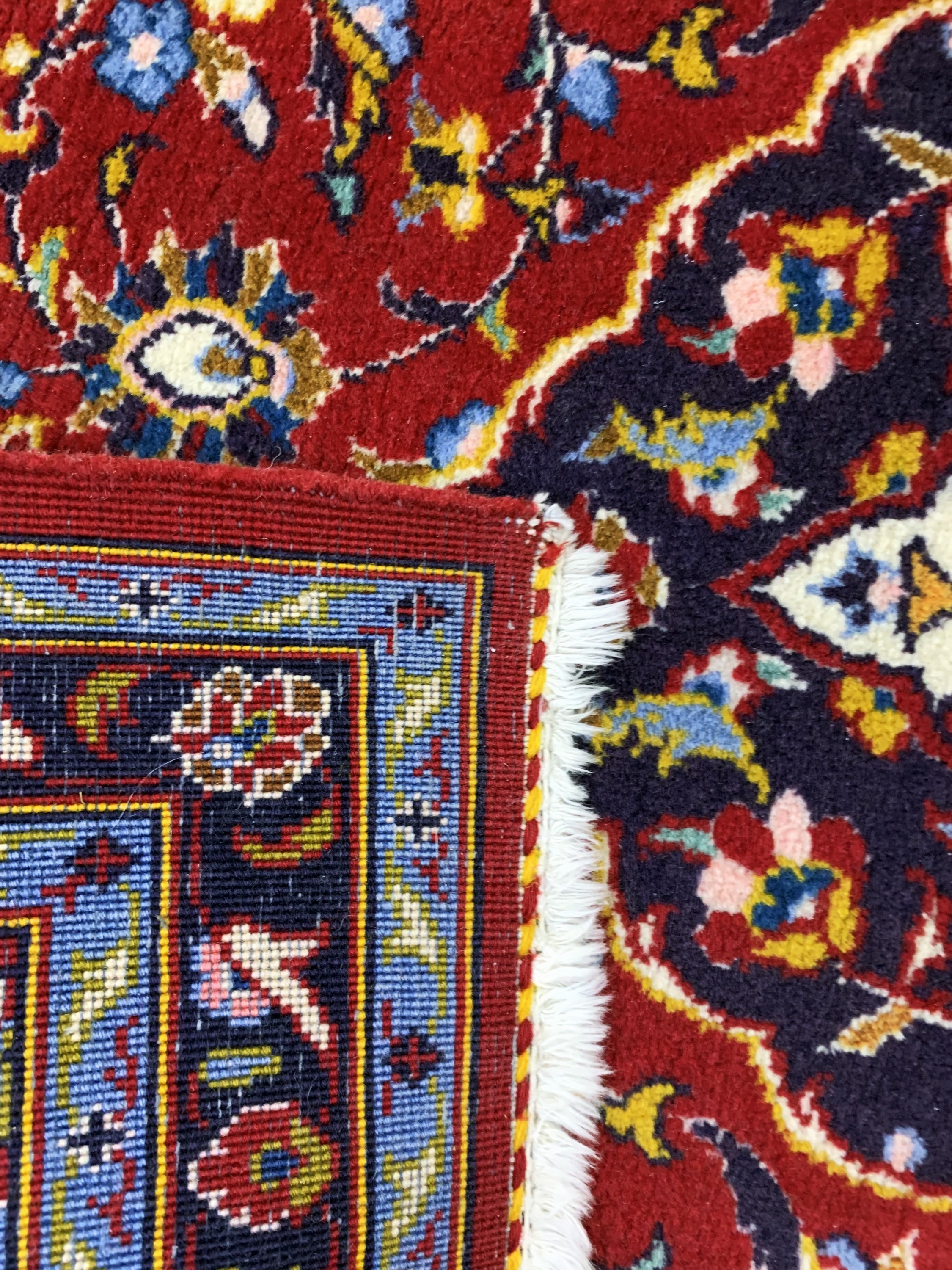 Detail b: 3 Lots Keschan, Persien, Ende 20.Jhd, Wolleauf Baumwolle, ca. 131 x 72 cm, EHZ: 2