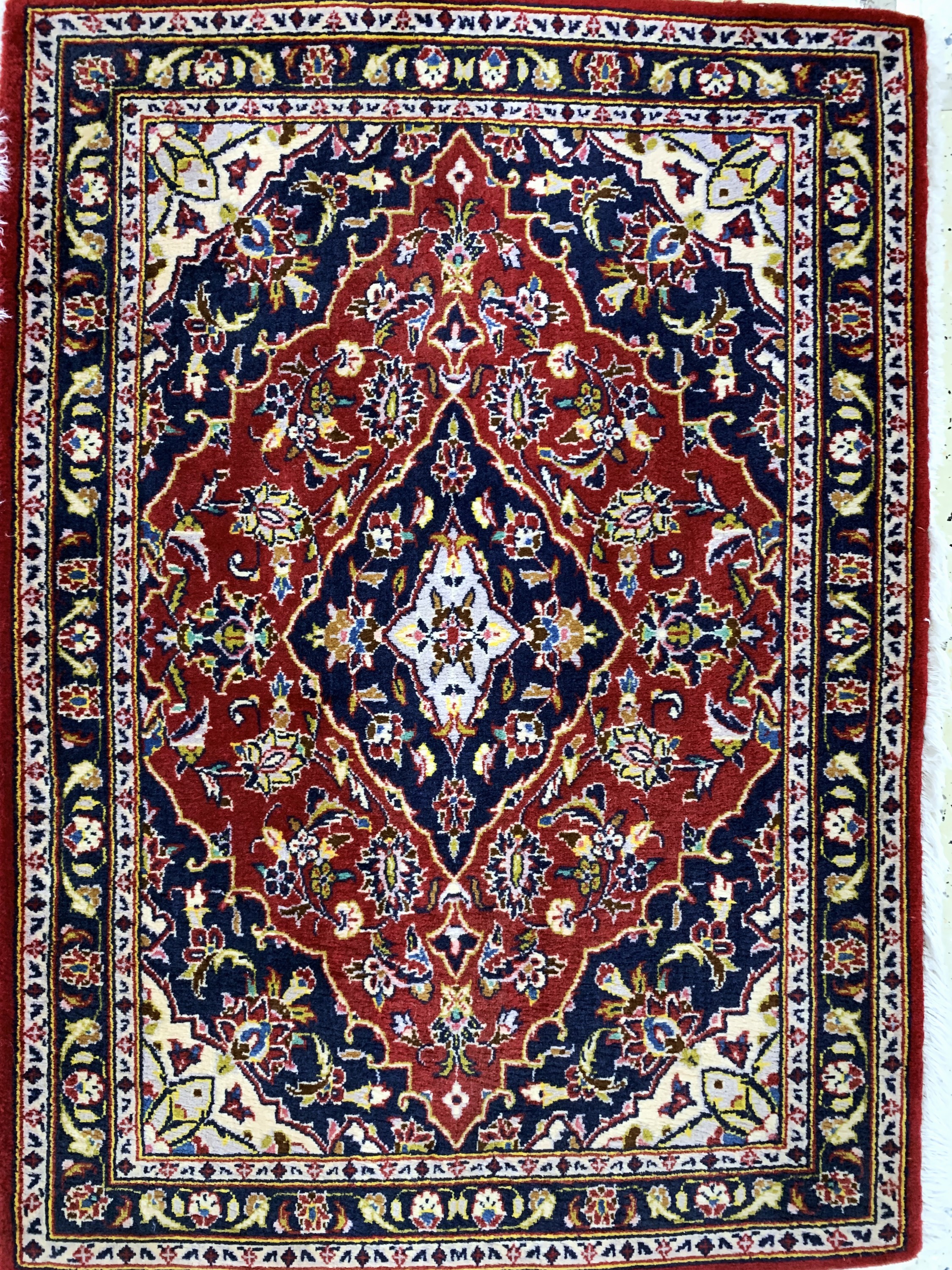 Detail c: 3 Lots Keschan, Persien, Ende 20.Jhd, Wolleauf Baumwolle, ca. 131 x 72 cm, EHZ: 2