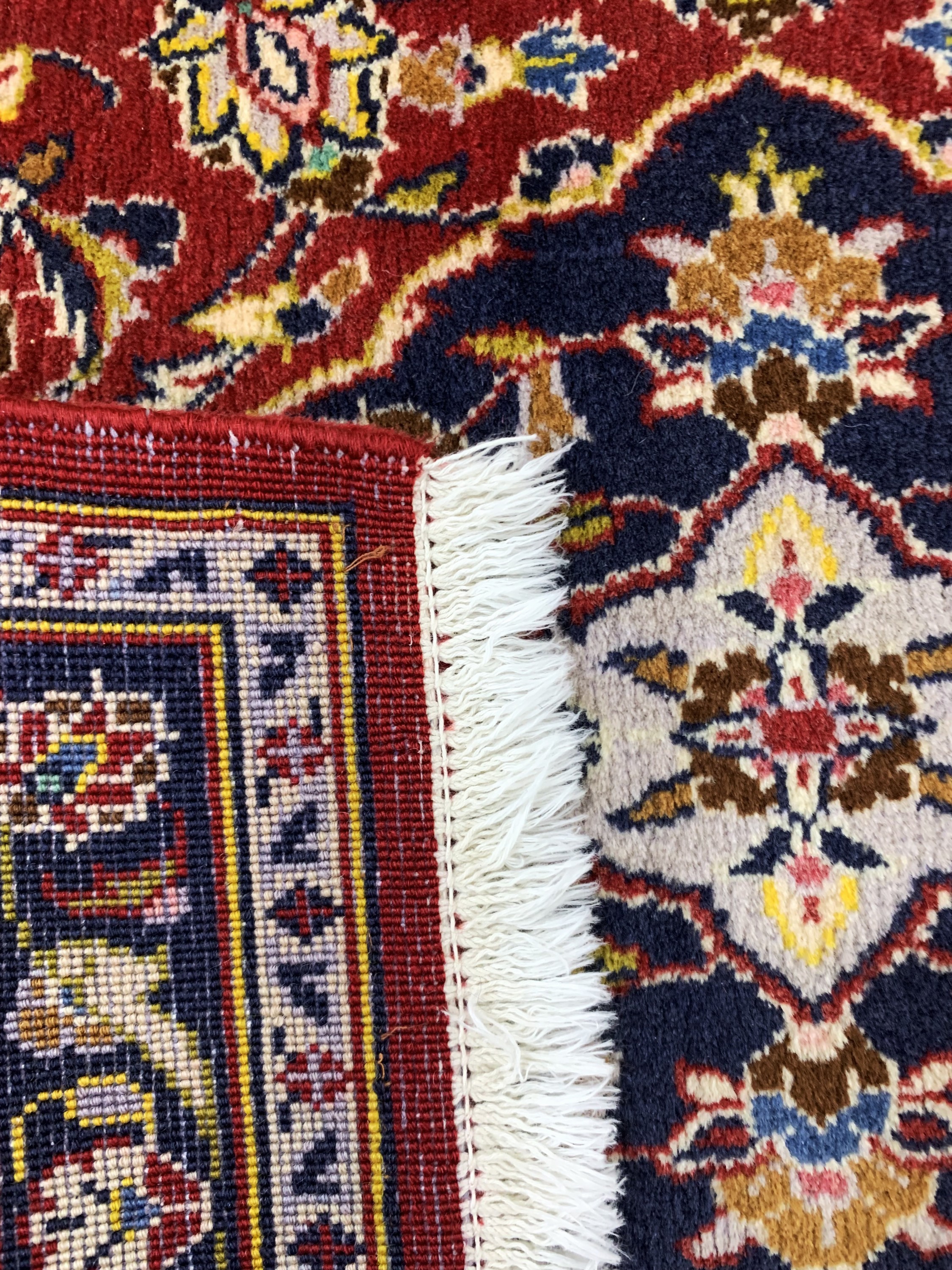 Detail d: 3 Lots Keschan, Persien, Ende 20.Jhd, Wolleauf Baumwolle, ca. 131 x 72 cm, EHZ: 2