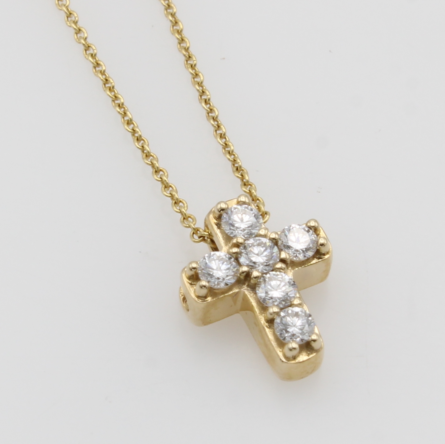 Image 26983774 - Herzanhänger mit Brillanten an Kette, GG 585/000, Brill. zus. ca. 0.20 ct get.Weiß/lu- ...