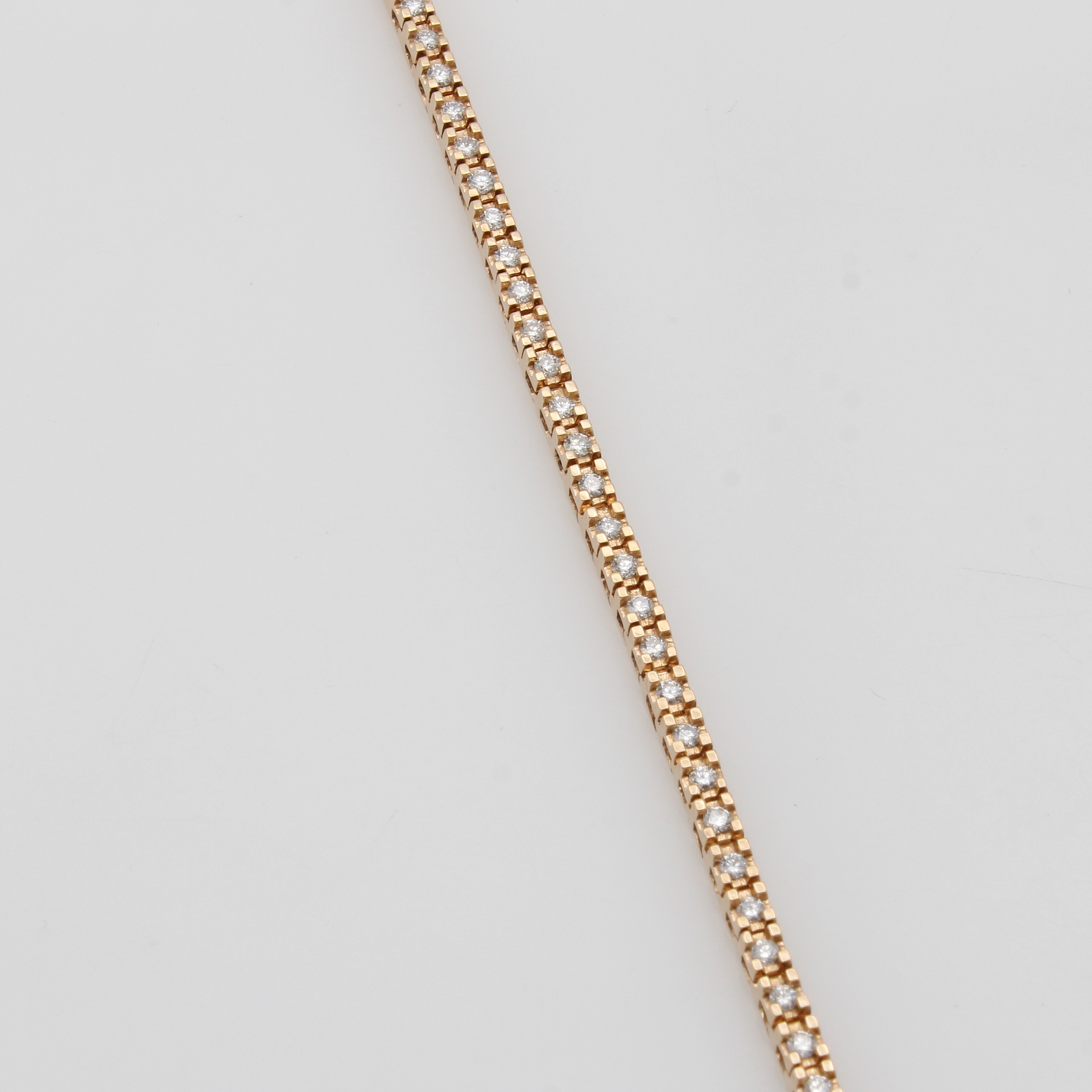 Image 26983783 - Rivierarmband mit Brillanten, RoséG 585/000,Brill. zus. ca. 1.25 ct Weiß/p1, ...