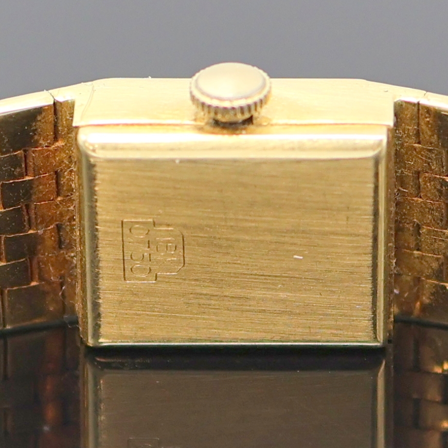 Detail f: CONDOR 110 Damenarmbanduhr in GG 750/000, Handaufzug, Schweiz um 1965, Goldband, Boden aufgedr., gold. Zifferbl. m. aufges. Std.- Ind., Kal. AS 1977, ...