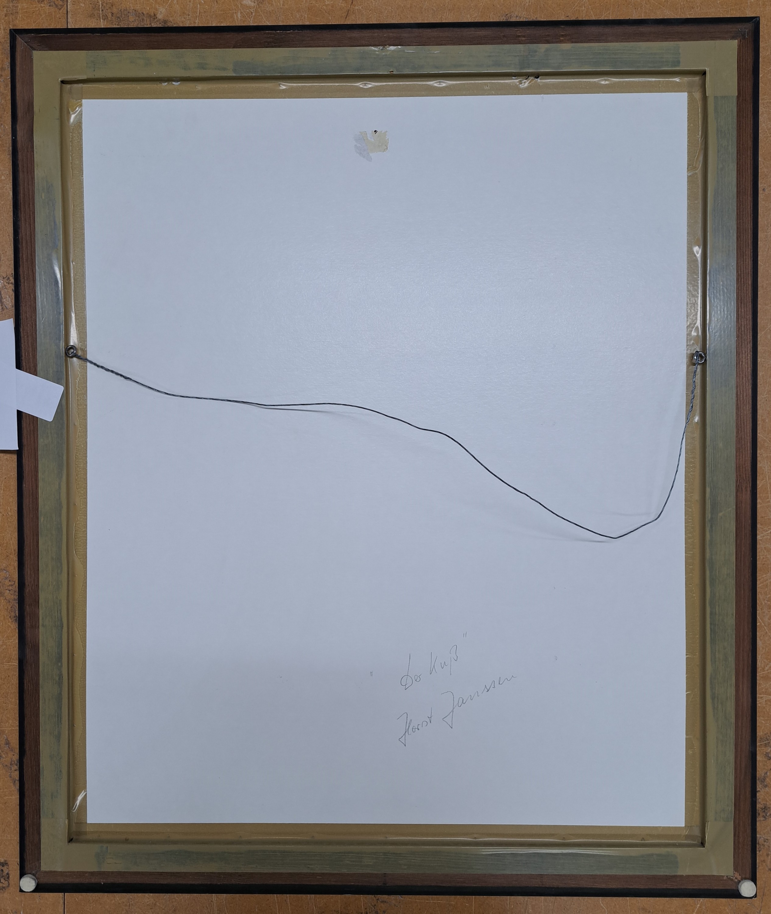 Detail l: Horst Janssen, 1929-1985, "der Kuss", 1985, Farblitho, num. 55/100, handmonogrammiert und datiert 85, ca. 43.5 x 33 cm/Blattgr. 54.5 x 45 ...