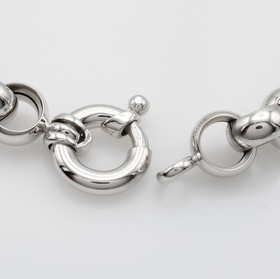 26983852a - Erbskette, WG 585/000, D. ca. 11 mm, Schmuckfederring, L. ca. 44 cm