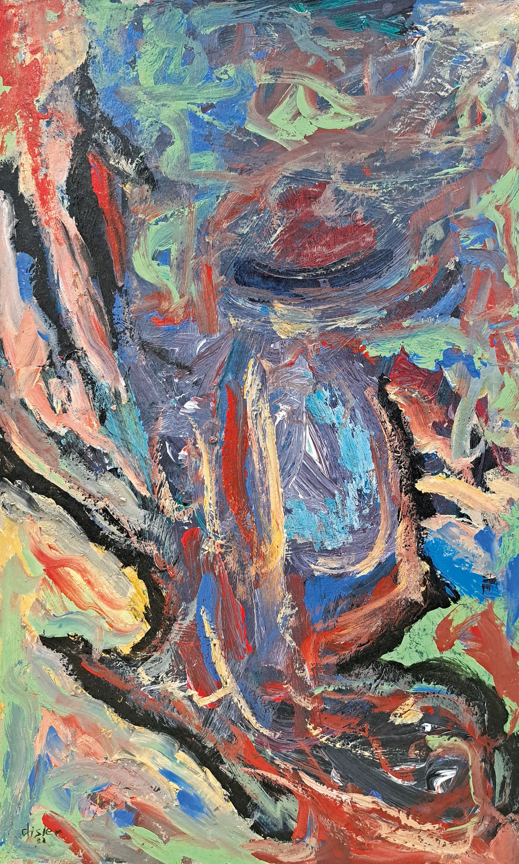 Image 26983917 - Martin Disler, 1949-1996, was a Swiss painter,sculptor and writer, here: acrylic/hard ...