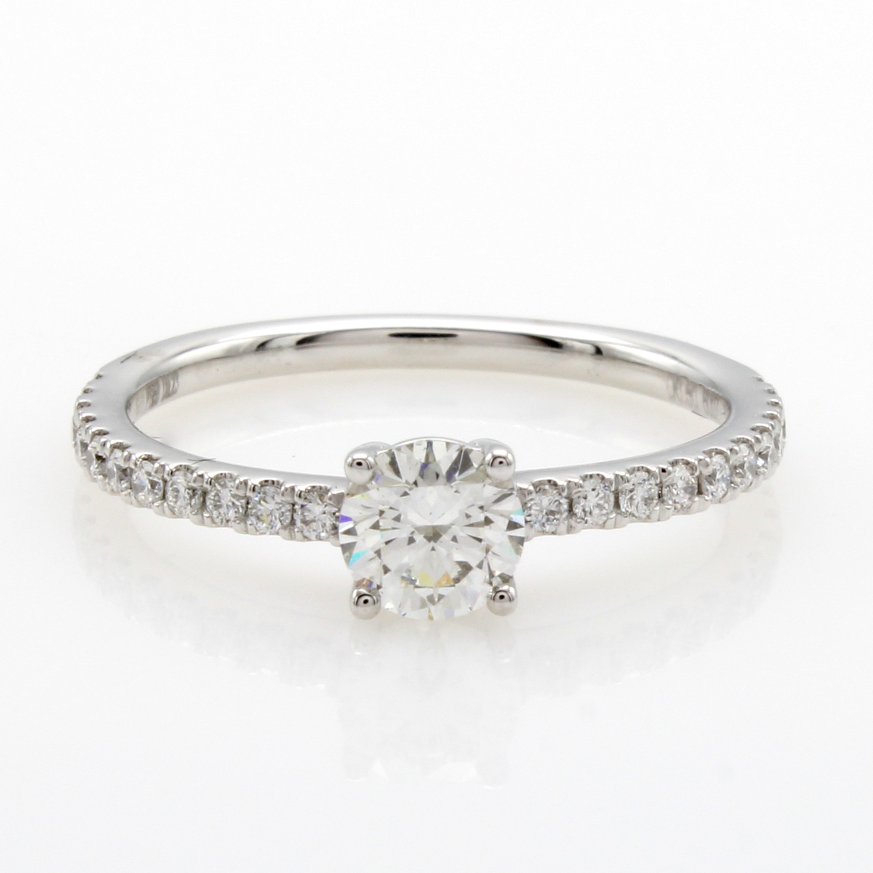 Image 26984187 - Ring mit Brillanten, Platin 950/000, Solitär 0.50 ct feines Weiß(G)/si1 (GIA Expertise ...