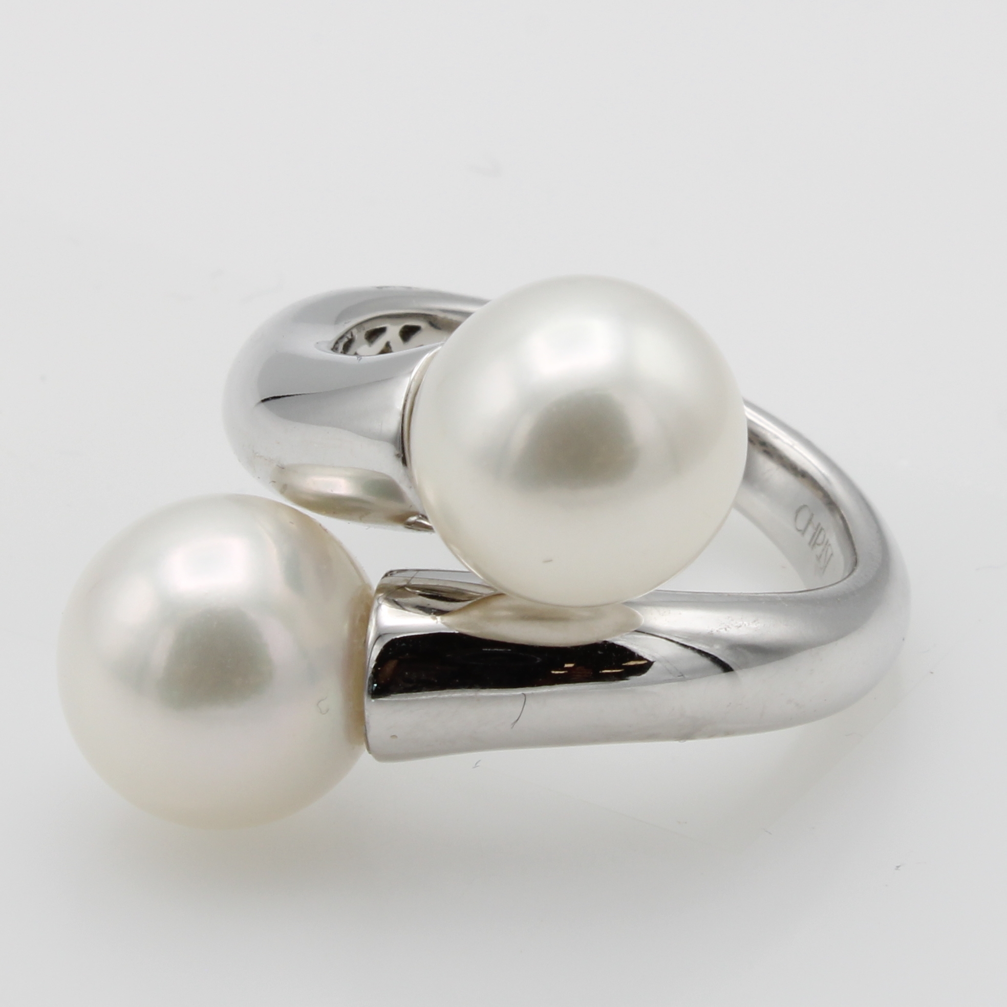 Image 26984282 - Ring mit Süßwasserzuchtperlen, WG 585/000, weiße Perlen, D. ca. 10-11 mm, RW ca. 56 ...