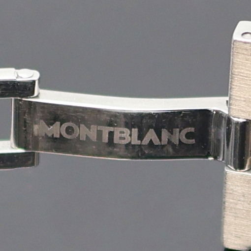 Detail d: MONTBLANC Meisterstück Herrenchronograph mit Flyback Referenz 7044, Schweiz 2005, Automatik, geschw. Edelstahlgeh. inkl. orig. Gliederband m. dopp. ...